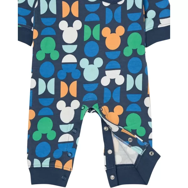 Amazon Essentials Disney  Marvel  Star Wars Baby Boys Cotton Coveralls Pack of 3Mickey Oh Boy