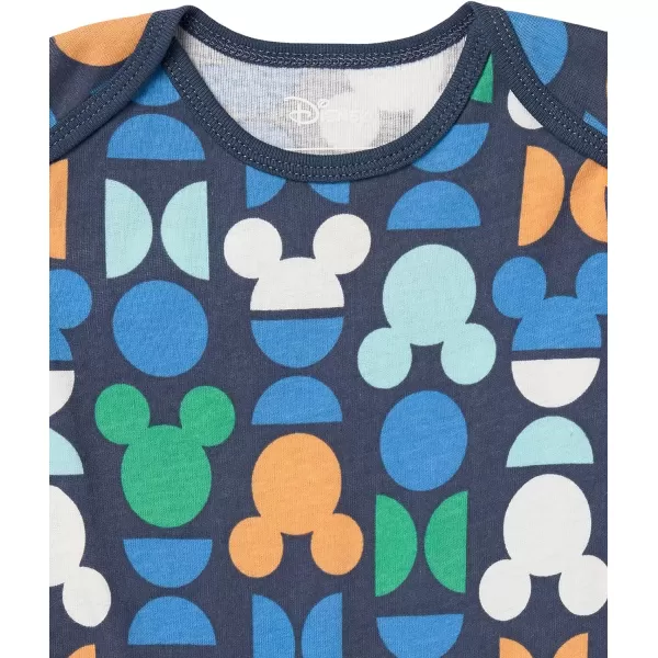 Amazon Essentials Disney  Marvel  Star Wars Baby Boys LongSleeve Bodysuits Pack of 5Mickey Oh Boy