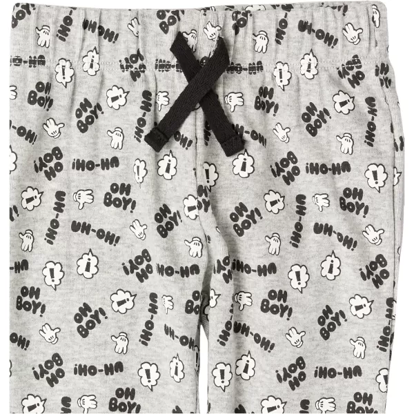 Amazon Essentials Disney  Marvel  Star Wars Baby Boys Pants Pack of 4Mickey Expressions