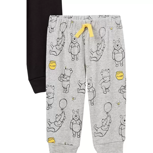 Amazon Essentials Disney  Marvel  Star Wars Baby Boys Pants Pack of 4Winnie the Pooh Oh Bother