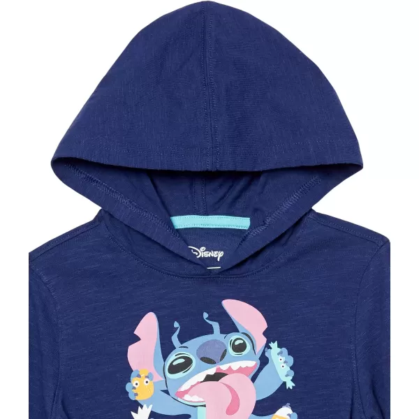 Amazon Essentials Disney  Marvel  Star Wars Boys and Toddlers Lightweight Hooded LongSleeve TShirts Pack of 2Stitch Treats