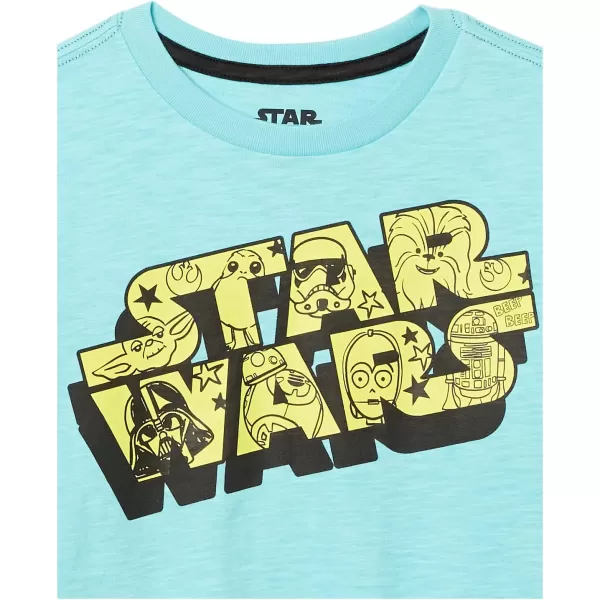 Amazon Essentials Disney  Marvel  Star Wars Boys and Toddlers LongSleeve 2in1 TShirts Pack of 2Star WarsShips