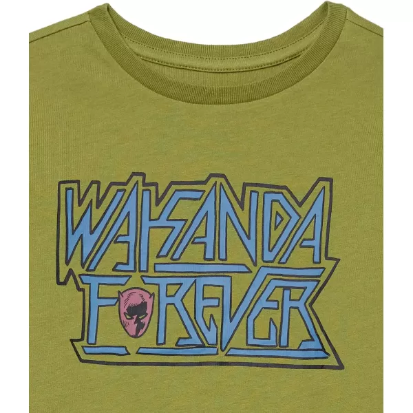 Amazon Essentials Disney  Marvel  Star Wars Boys and Toddlers LongSleeve TShirts Pack of 2Marvel Black Panther