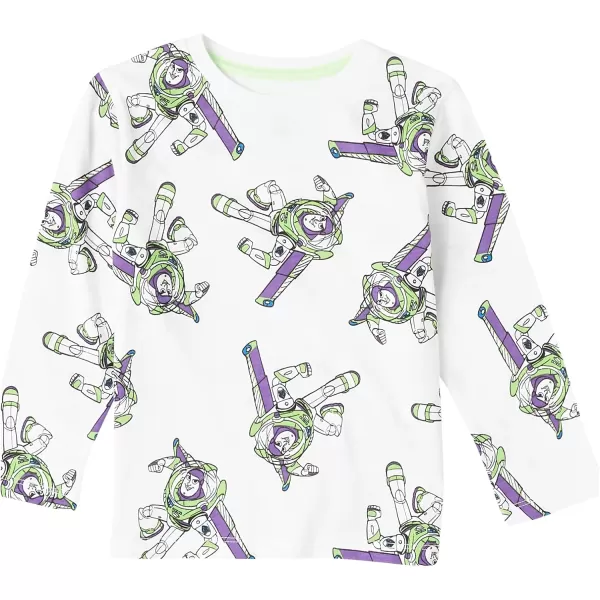 Amazon Essentials Disney  Marvel  Star Wars Boys and Toddlers LongSleeve TShirts Previously Spotted Zebra Pack of 4NeonToy Story Friends