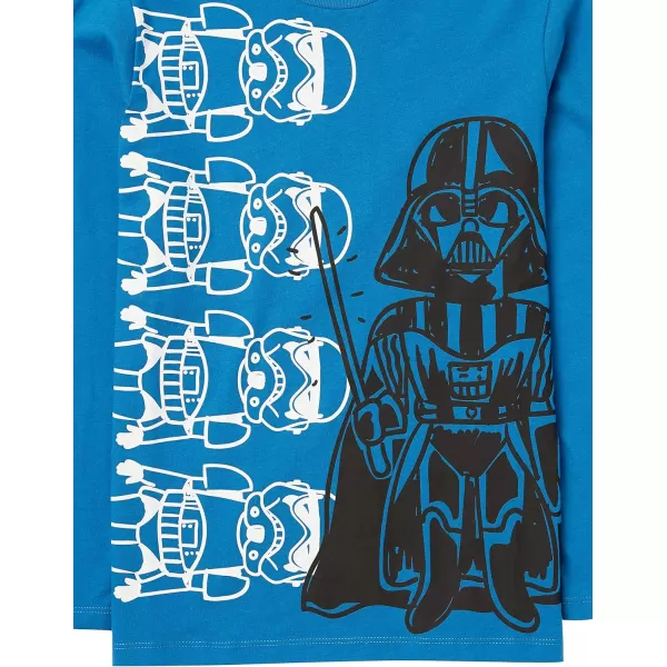 Amazon Essentials Disney  Marvel  Star Wars Boys and Toddlers LongSleeve TShirts Previously Spotted Zebra Pack of 4Star Wars Wookiee