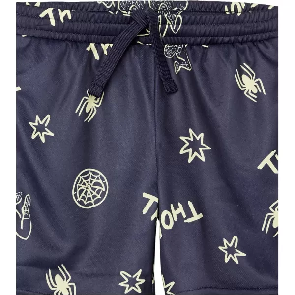 Amazon Essentials Disney  Marvel  Star Wars Boys and Toddlers Mesh Basketball Gym Shorts Pack of 2Marvel Spiderman