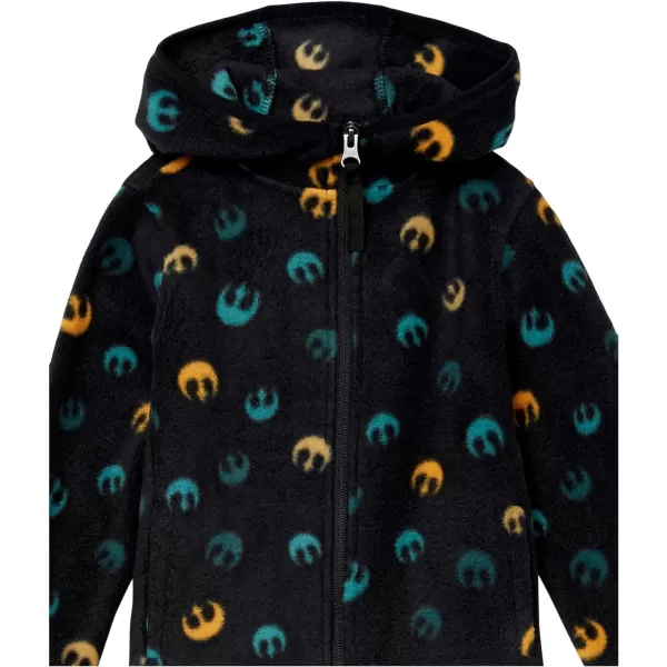 Amazon Essentials Disney  Marvel  Star Wars Boys and Toddlers Polar Fleece FullZip Hooded JacketStar Wars Rebel