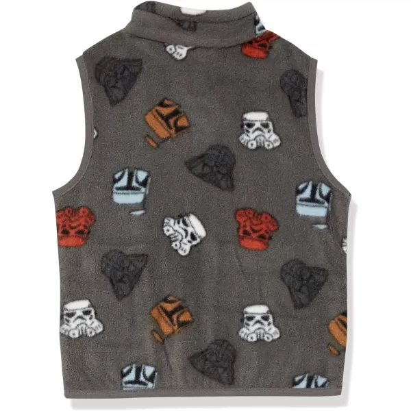 Amazon Essentials Disney  Marvel  Star Wars Boys and Toddlers Polar Fleece VestsStar Wars Vader