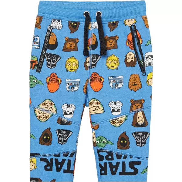 Amazon Essentials Disney  Marvel  Star Wars Boys and Toddlers ZipPocket Fleece Jogger Pants Previously Spotted ZebraStar Wars Hello Friend