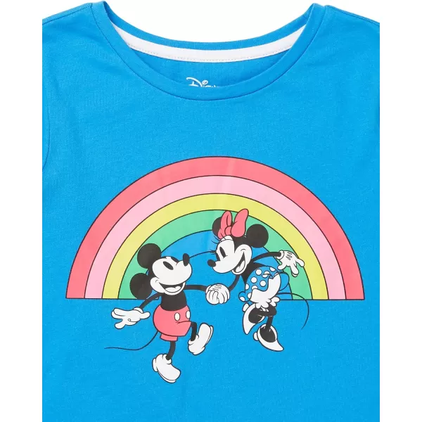 Amazon Essentials Disney  Marvel  Star Wars Girls and Toddlers LongSleeve TShirts Previously Spotted Zebra Pack of 4Blue Dancing MinnieGrey LovePeachWashed Blue Mickey Rainbows