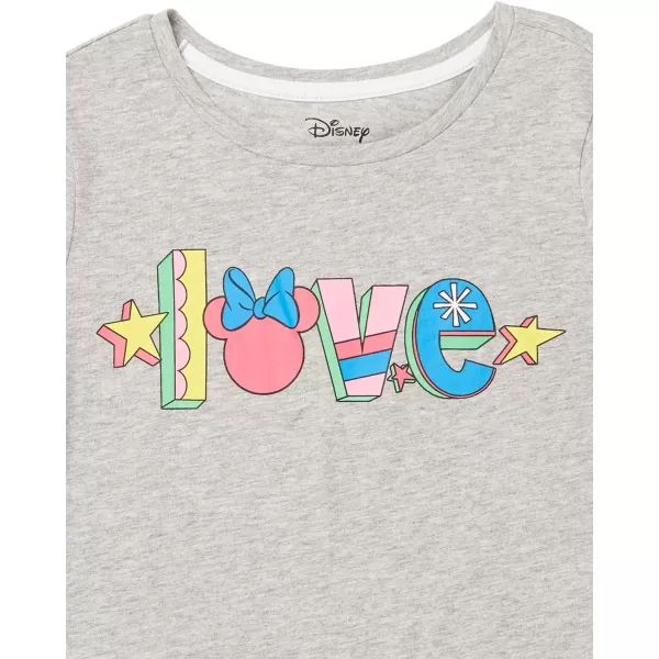 Amazon Essentials Disney  Marvel  Star Wars Girls and Toddlers LongSleeve TShirts Previously Spotted Zebra Pack of 4Blue Dancing MinnieGrey LovePeachWashed Blue Mickey Rainbows