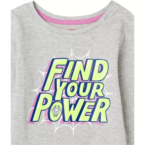 Amazon Essentials Disney  Marvel  Star Wars Girls and Toddlers LongSleeve TShirts Previously Spotted Zebra Pack of 4Marvel Ghostspider