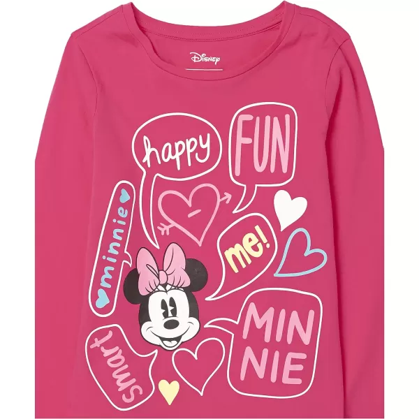 Amazon Essentials Disney  Marvel  Star Wars Girls and Toddlers LongSleeve TShirts Previously Spotted Zebra Pack of 4Minnie Skater