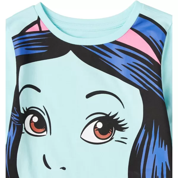 Amazon Essentials Disney  Marvel  Star Wars Girls and Toddlers LongSleeve TShirts Previously Spotted Zebra Pack of 4Princess