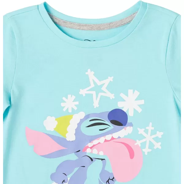 Amazon Essentials Disney  Marvel  Star Wars Girls and Toddlers LongSleeve TShirts Previously Spotted Zebra Pack of 4Silly Stitch