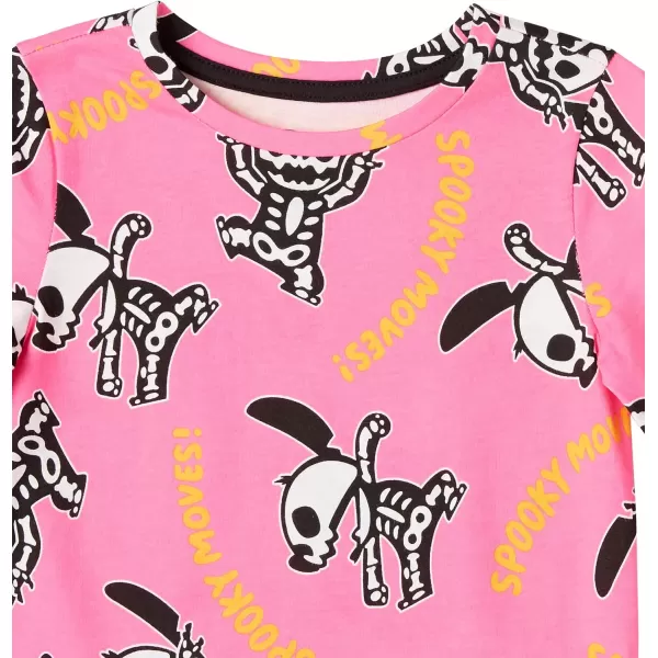 Amazon Essentials Disney  Marvel  Star Wars Girls and Toddlers LongSleeve TShirts Previously Spotted Zebra Pack of 4Silly Stitch