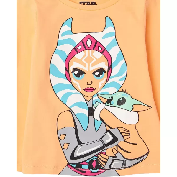 Amazon Essentials Disney  Marvel  Star Wars Girls and Toddlers LongSleeve TShirts Previously Spotted Zebra Pack of 4Star Wars Ewoks