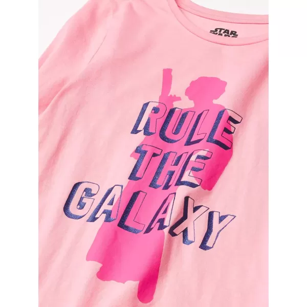 Amazon Essentials Disney  Marvel  Star Wars Girls and Toddlers LongSleeve TShirts Previously Spotted Zebra Pack of 4Star Wars Rule the Galaxy