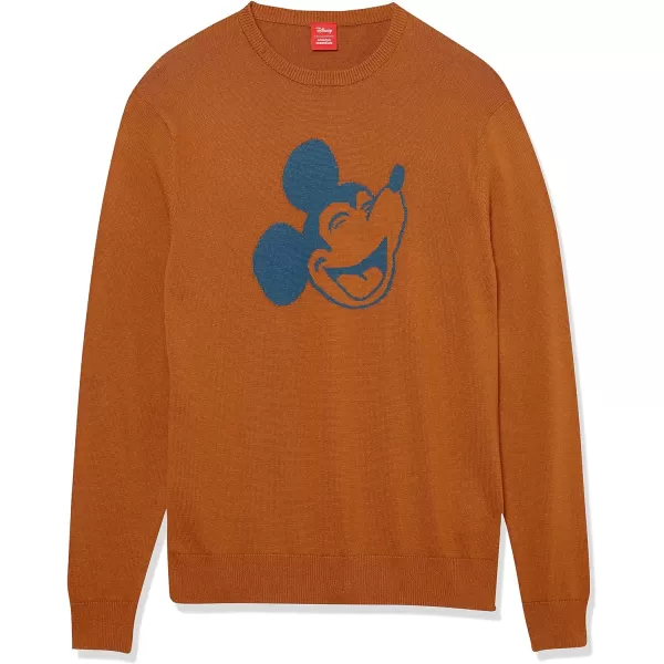 Amazon Essentials Disney  Marvel  Star Wars Mens Crew SweatersHappy Mickey