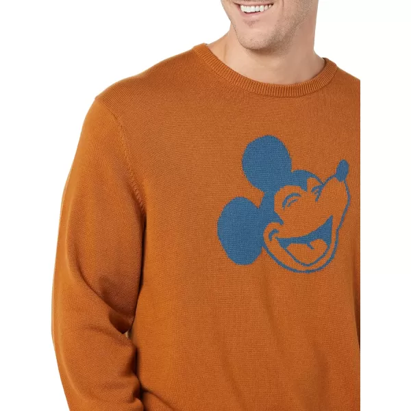 Amazon Essentials Disney  Marvel  Star Wars Mens Crew SweatersHappy Mickey