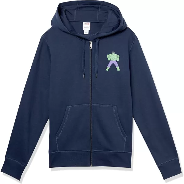 Amazon Essentials Disney  Marvel  Star Wars Mens Fleece FullZip Hoodie Sweatshirts Available in Big amp TallMarvel Hulk