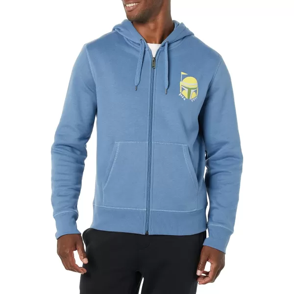 Amazon Essentials Disney  Marvel  Star Wars Mens Fleece FullZip Hoodie Sweatshirts Available in Big amp TallStar Wars Boba Fett