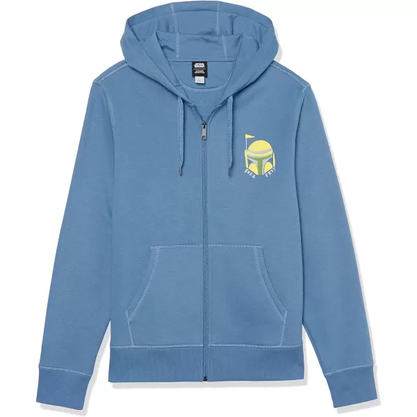 Amazon Essentials Disney  Marvel  Star Wars Mens Fleece FullZip Hoodie Sweatshirts Available in Big amp TallStar Wars Boba Fett