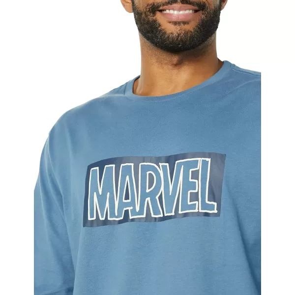 Amazon Essentials Disney  Marvel  Star Wars Mens LongSleeve TShirts Pack of 2Marvel Spiderman