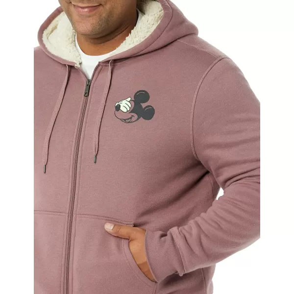 Amazon Essentials Disney  Marvel  Star Wars Mens SherpaLined FullZip Hoodie SweatshirtsMickey
