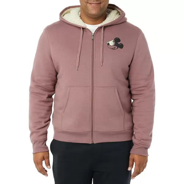 Amazon Essentials Disney  Marvel  Star Wars Mens SherpaLined FullZip Hoodie SweatshirtsMickey