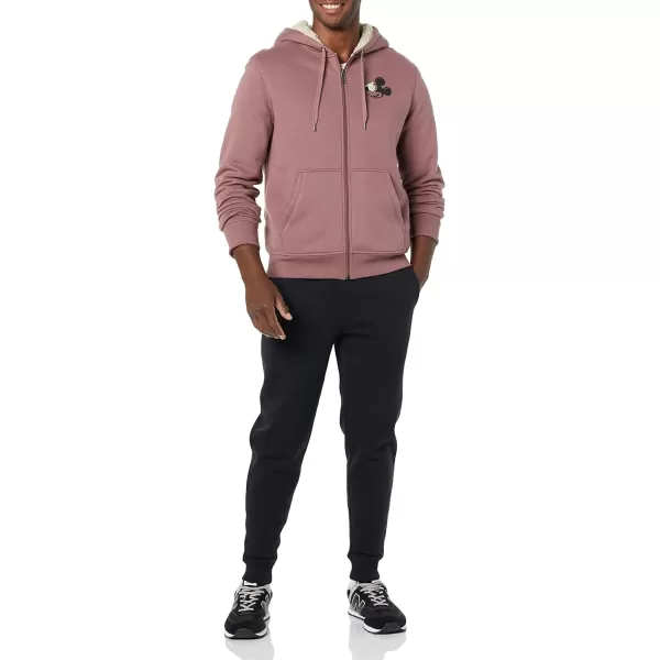 Amazon Essentials Disney  Marvel  Star Wars Mens SherpaLined FullZip Hoodie SweatshirtsMickey