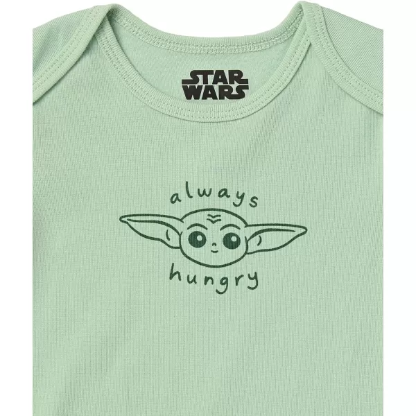 Amazon Essentials Disney  Marvel  Star Wars Toddlers Baby Boys ShortSleeve Bodysuits Pack of 6Star Wars Child