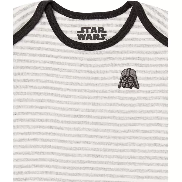 Amazon Essentials Disney  Marvel  Star Wars Toddlers Baby Boys ShortSleeve Bodysuits Pack of 6Star Wars Tiny Trooper