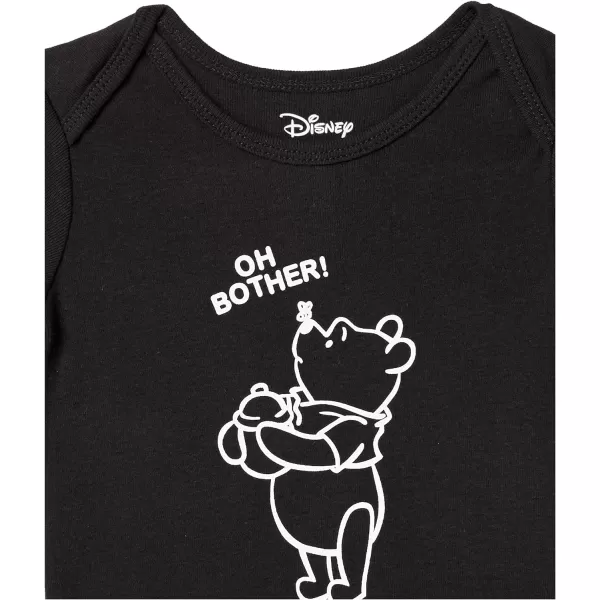 Amazon Essentials Disney  Marvel  Star Wars Unisex Babies ShortSleeve Bodysuits Pack of 6Winnie the Pooh Oh Bother