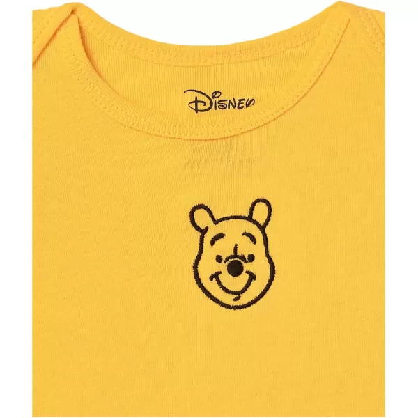 Amazon Essentials Disney  Marvel  Star Wars Unisex Babies ShortSleeve Bodysuits Pack of 6Winnie the Pooh Oh Bother