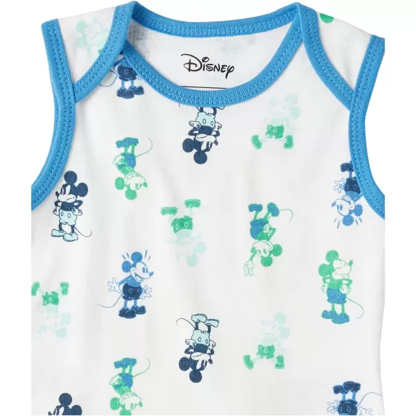 Amazon Essentials Disney  Marvel  Star Wars Unisex Babies Sleeveless Bodysuits Pack of 6Mickey Oh Boy