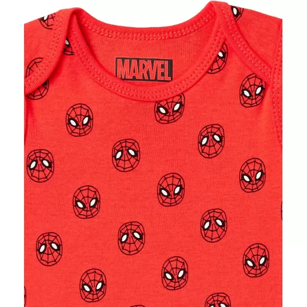 Amazon Essentials Disney  Marvel  Star Wars Unisex Babies Sleeveless Bodysuits Pack of 6Multicolor Marvel Friends