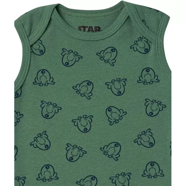 Amazon Essentials Disney  Marvel  Star Wars Unisex Babies Sleeveless Bodysuits Pack of 6Star Wars the Child