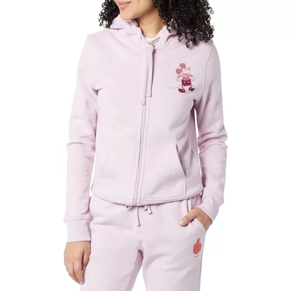 Amazon Essentials Disney  Marvel  Star Wars Womens Fleece FullZip Hoodie Sweatshirts Available in Plus SizeHappy Mickey