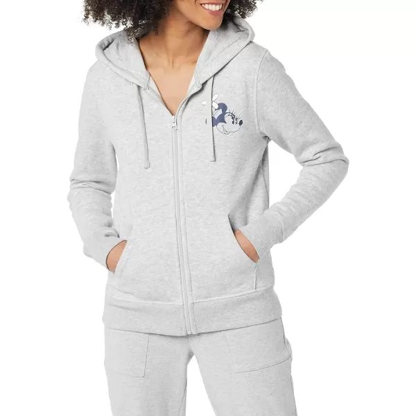 Amazon Essentials Disney  Marvel  Star Wars Womens Fleece FullZip Hoodie Sweatshirts Available in Plus SizeHeather Grey Minnie