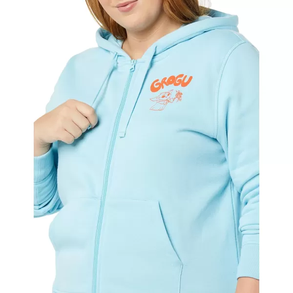 Amazon Essentials Disney  Marvel  Star Wars Womens Fleece FullZip Hoodie Sweatshirts Available in Plus SizeStar Wars Grogu