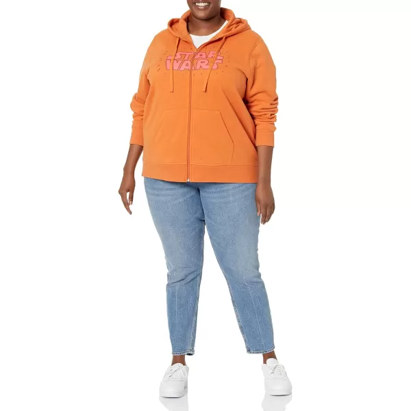 Amazon Essentials Disney  Marvel  Star Wars Womens Fleece FullZip Hoodie Sweatshirts Available in Plus SizeStar Wars Logo