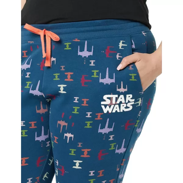 Amazon Essentials Disney  Marvel  Star Wars Womens French Terry Fleece Jogger SweatpantsStar Wars Ships