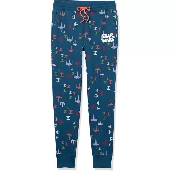 Amazon Essentials Disney  Marvel  Star Wars Womens French Terry Fleece Jogger SweatpantsStar Wars Ships