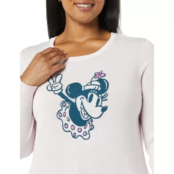 Amazon Essentials Disney  Marvel  Star Wars Womens Lightweight Crew SweatersMinnie Peace