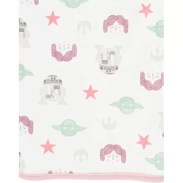 Amazon Essentials Disney  Star Wars  Princess Baby Girls Burp Cloths Pack of 6Star Wars Tiny Rebel