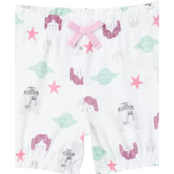 Amazon Essentials Disney  Star Wars  Princess Baby Girls Shorts Multipacks3 Star Wars Tiny Rebel