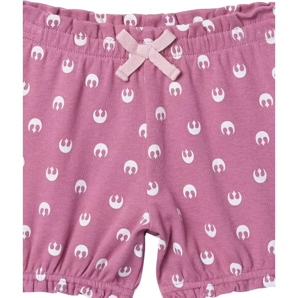 Amazon Essentials Disney  Star Wars  Princess Baby Girls Shorts Multipacks3 Star Wars Tiny Rebel