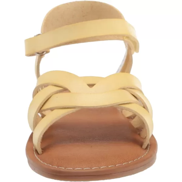 Amazon Essentials Girls Strappy SandalPastel Yellow