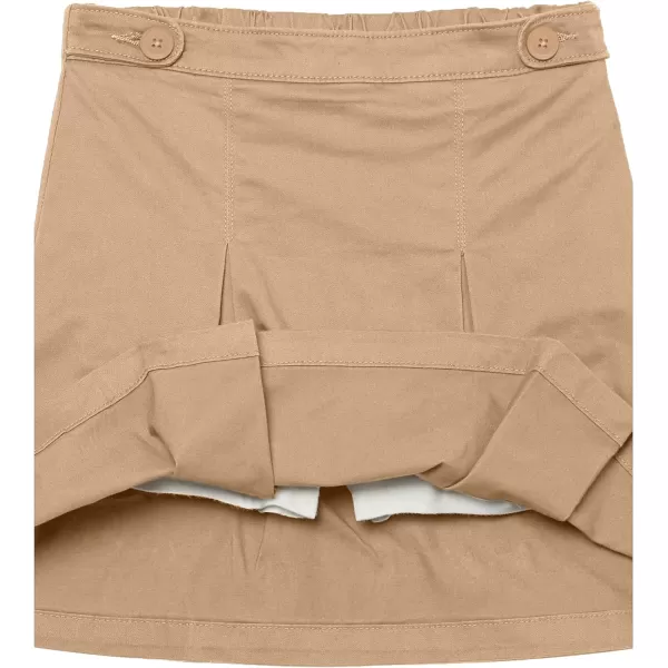 Amazon Essentials Girls Uniform Scooter Skirts2 Khaki Brown